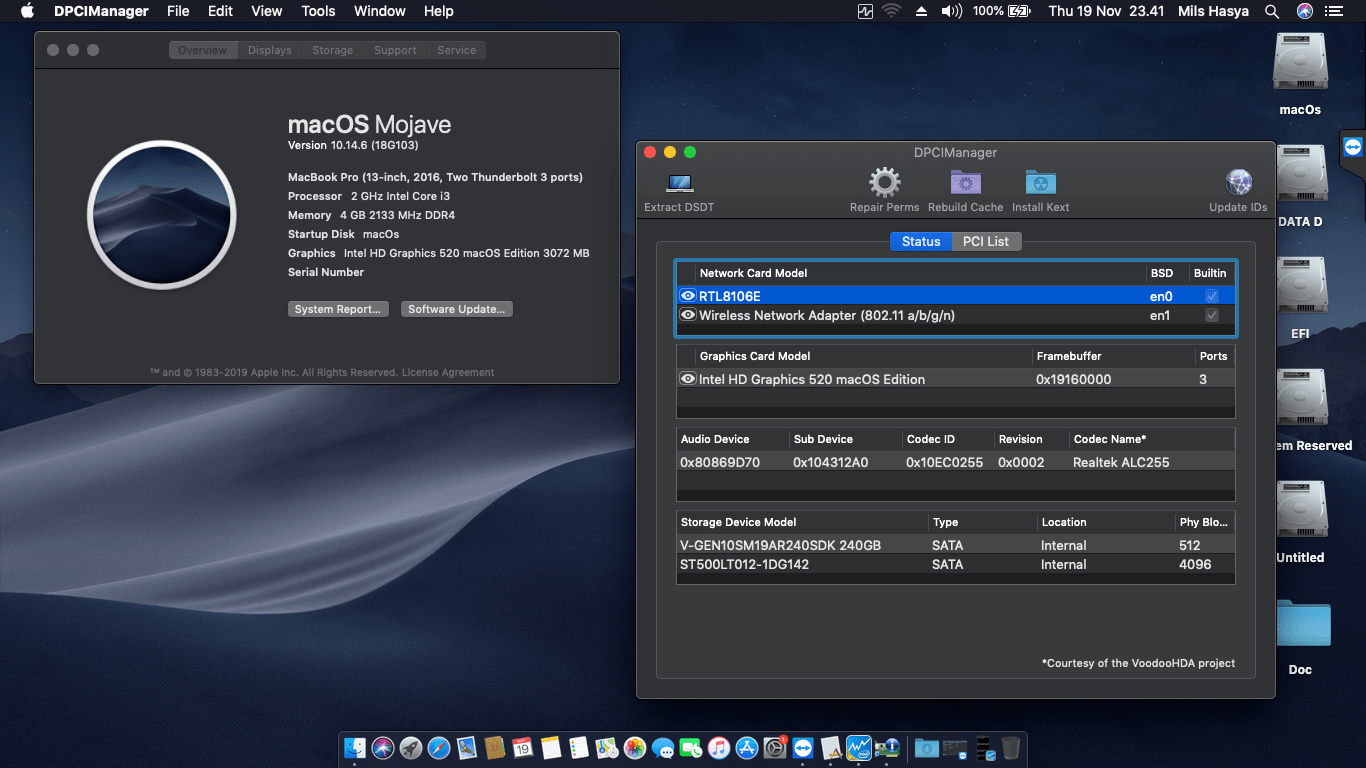 Asus X441UA WX095T [SkyLake   Intel HD 520 + I2C]   OpenCore 1